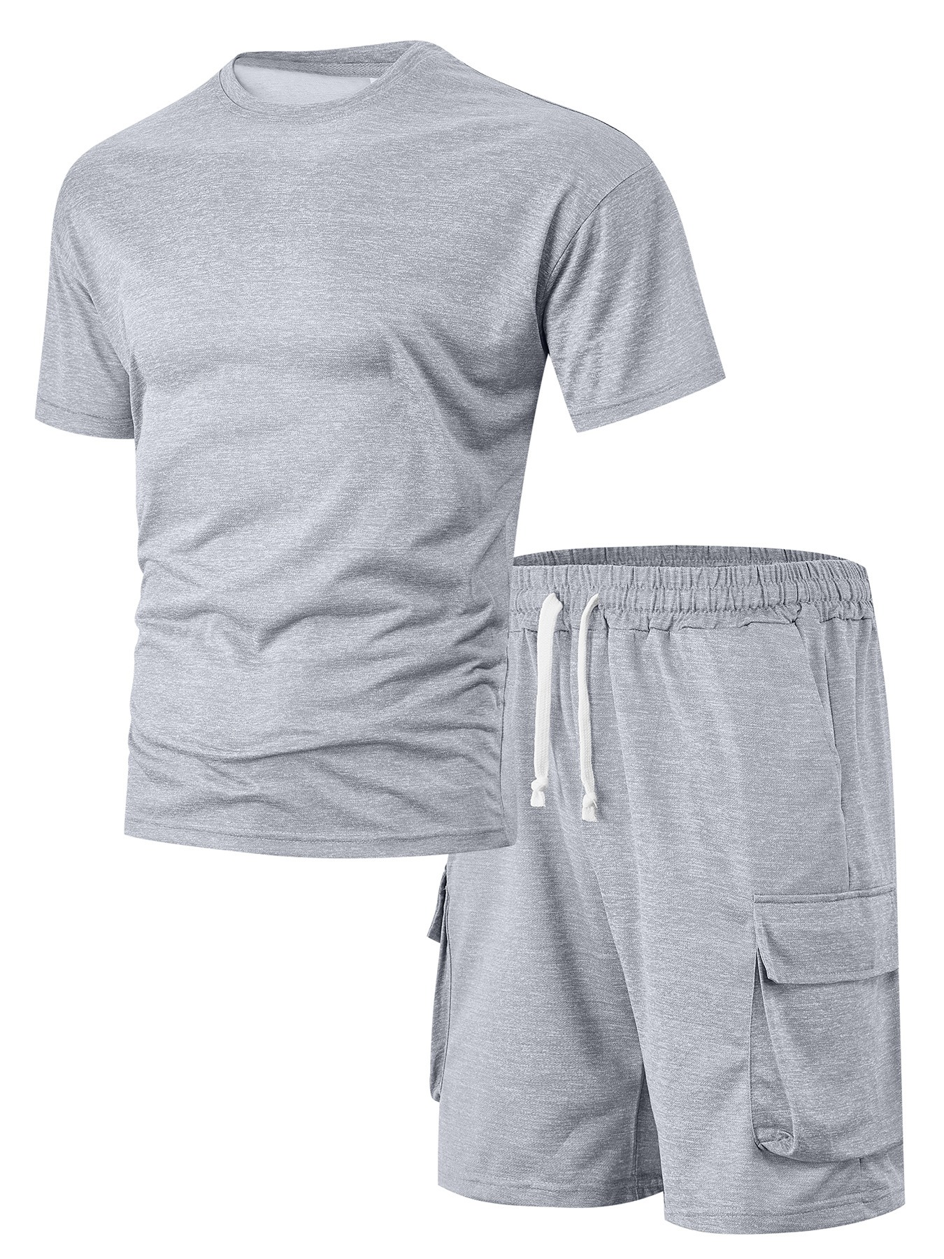 Men's T-Shirt and Cargo Shorts Set