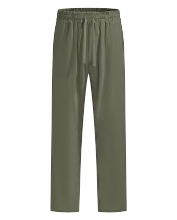 Men's Linen Blend Straight Leg Pants